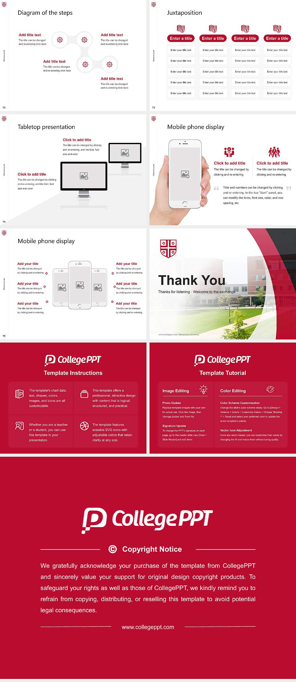 Benedictine University Competition/Entrepreneurship Contest PPT Template4:3 ratio PPT effect preview image9