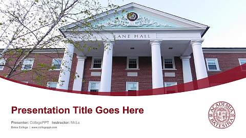 Bates College Course/Courseware Creation PPT Template