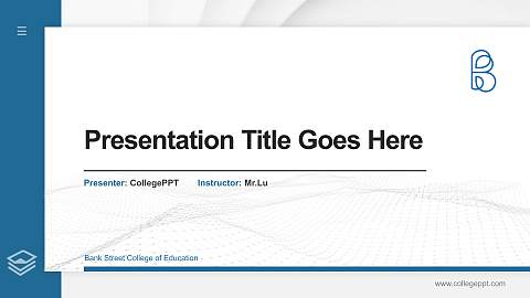 Bank Street College of Education Thesis Proposal/Graduation Defense PPT Template