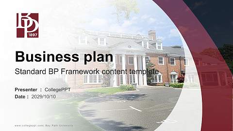 Bay Path University Competition/Entrepreneurship Contest PPT Template
