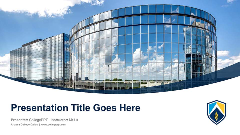 Arizona College-Dallas Course/Courseware Creation PPT Template16:9 ratio PPT effect preview image