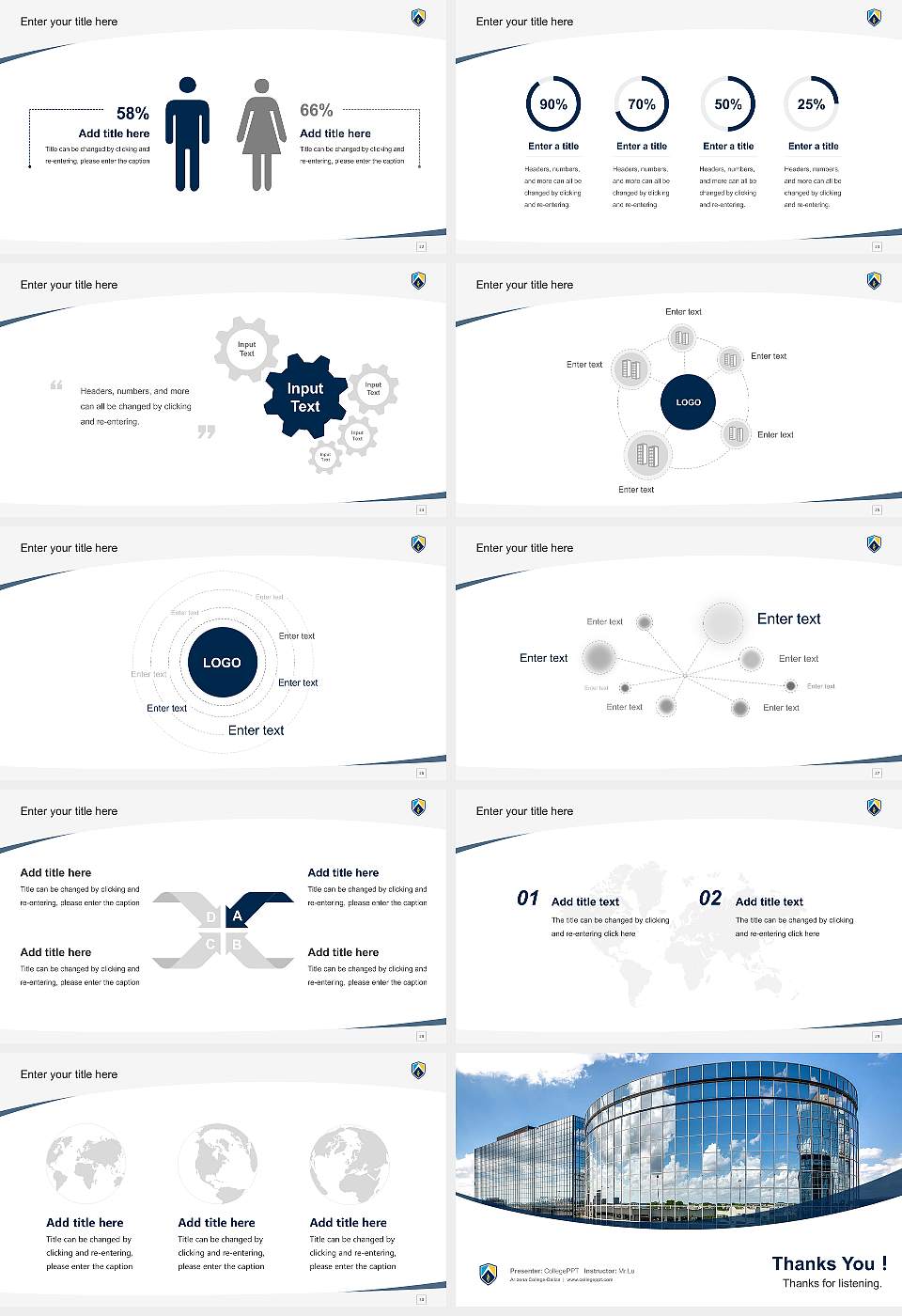 Arizona College-Dallas Course/Courseware Creation PPT Template16:9 ratio PPT effect preview image4