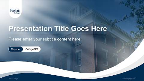 Beloit College Lecture Sharing and Networking Event PPT Template