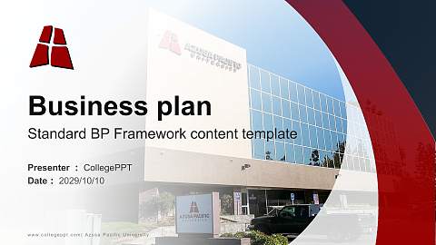 Azusa Pacific University Competition/Entrepreneurship Contest PPT Template