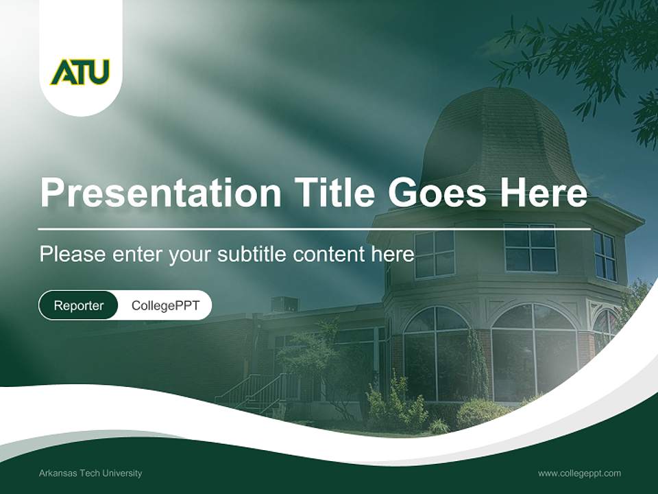 Arkansas Tech University Lecture Sharing and Networking Event PPT Template4:3 ratio PPT effect preview image4