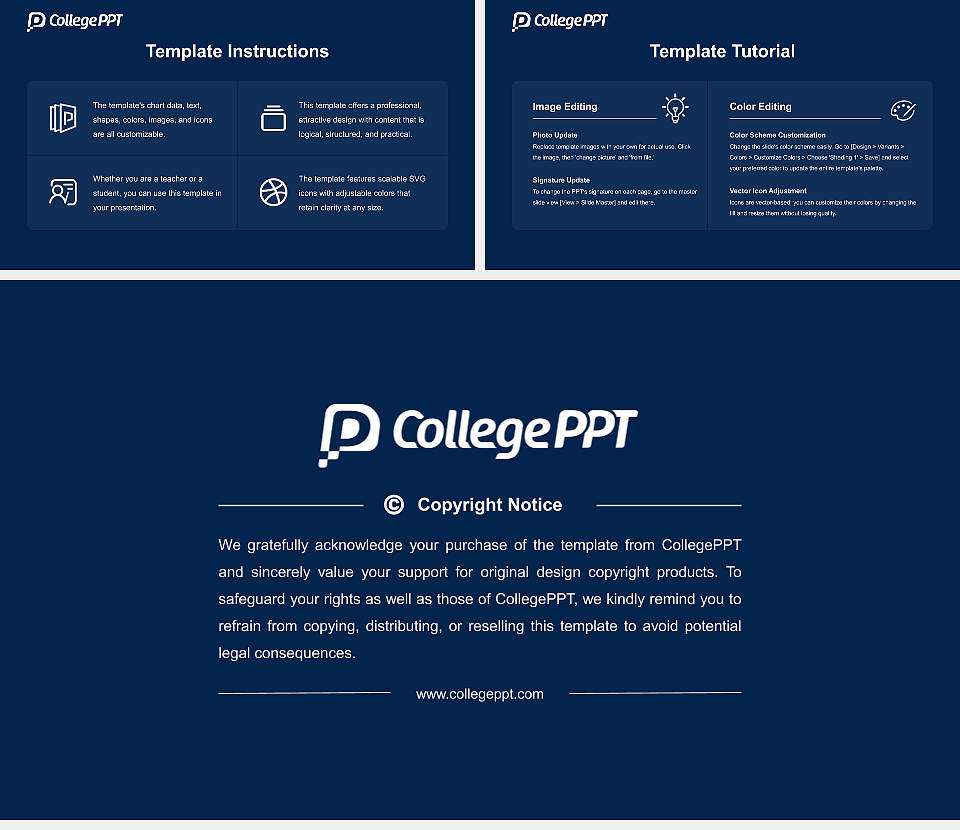 Auburn University Academic Presentation/Research Findings Report PPT Template16:9 ratio PPT effect preview image5