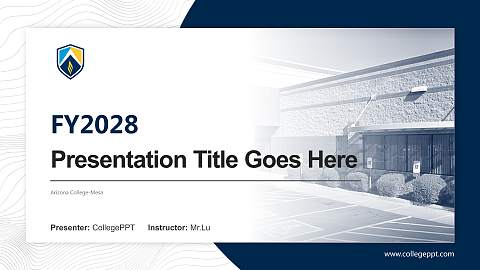 Arizona College-Mesa Academic Presentation/Research Findings Report PPT Template