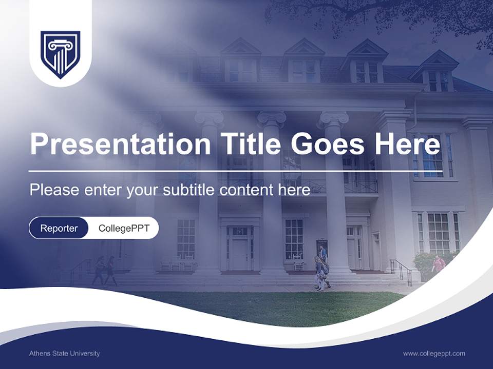 Athens State University Lecture Sharing and Networking Event PPT Template4:3 ratio PPT effect preview image4