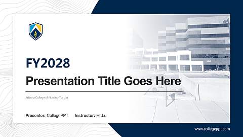Arizona College of Nursing-Tucson Academic Presentation/Research Findings Report PPT Template