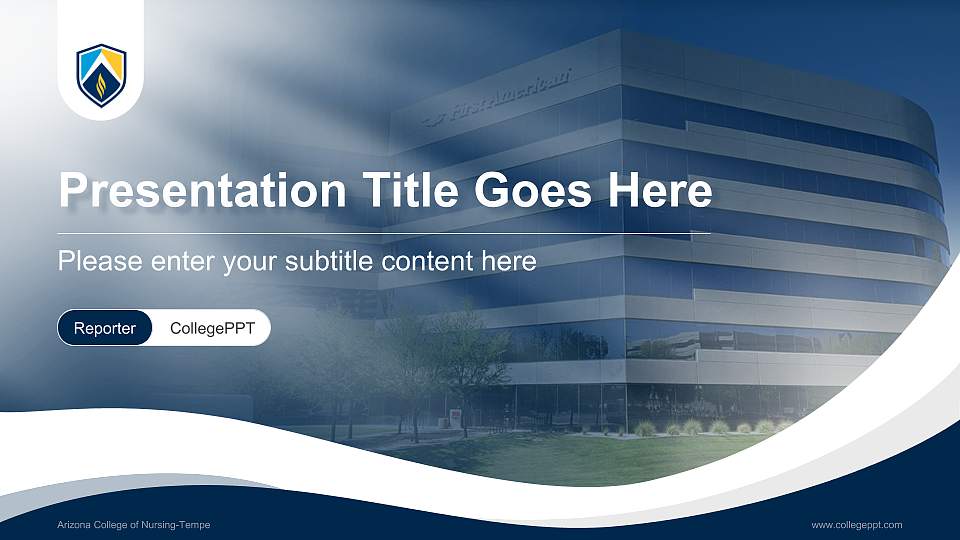 Arizona College of Nursing-Tempe Lecture Sharing and Networking Event PPT Template16:9 ratio PPT effect preview image