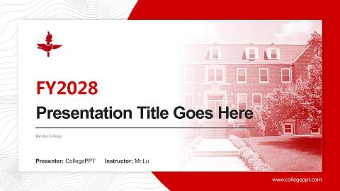 Barclay College Academic Presentation/Research Findings Report PPT Template