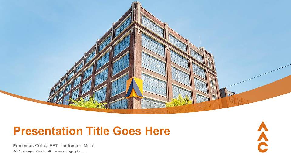 Art Academy of Cincinnati Course/Courseware Creation PPT Template16:9 ratio PPT effect preview image