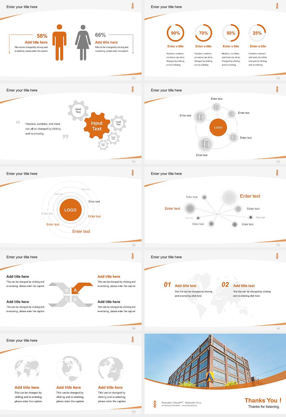 Art Academy of Cincinnati Course/Courseware Creation PPT Template16:9 ratio PPT effect preview image4