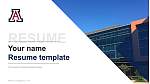 The University of Arizona Global Campus Lebenslauf Powerpoint Vorlage