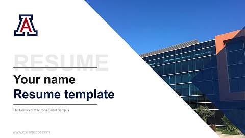 The University of Arizona Global Campus Resume PPT Template