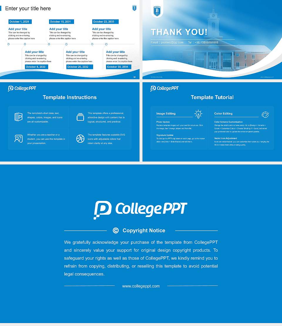 Bentley University Lecture Sharing and Networking Event PPT Template16:9 ratio PPT effect preview image4