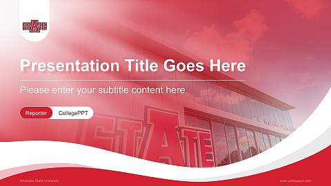 Arkansas State University Lecture Sharing and Networking Event PPT Template