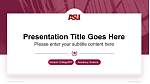 Arizona State University National Scholarship Defense PPT Template