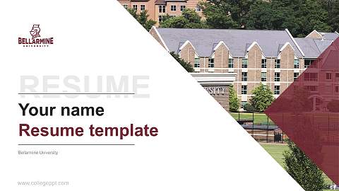 Bellarmine University Resume PPT Template