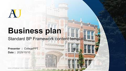 Augustana University Competition/Entrepreneurship Contest PPT Template
