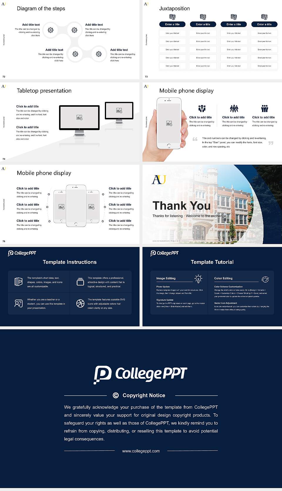 Augustana University Competition/Entrepreneurship Contest PPT Template16:9 ratio PPT effect preview image9