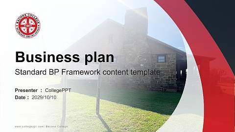 Bacone College Competition/Entrepreneurship Contest PPT Template