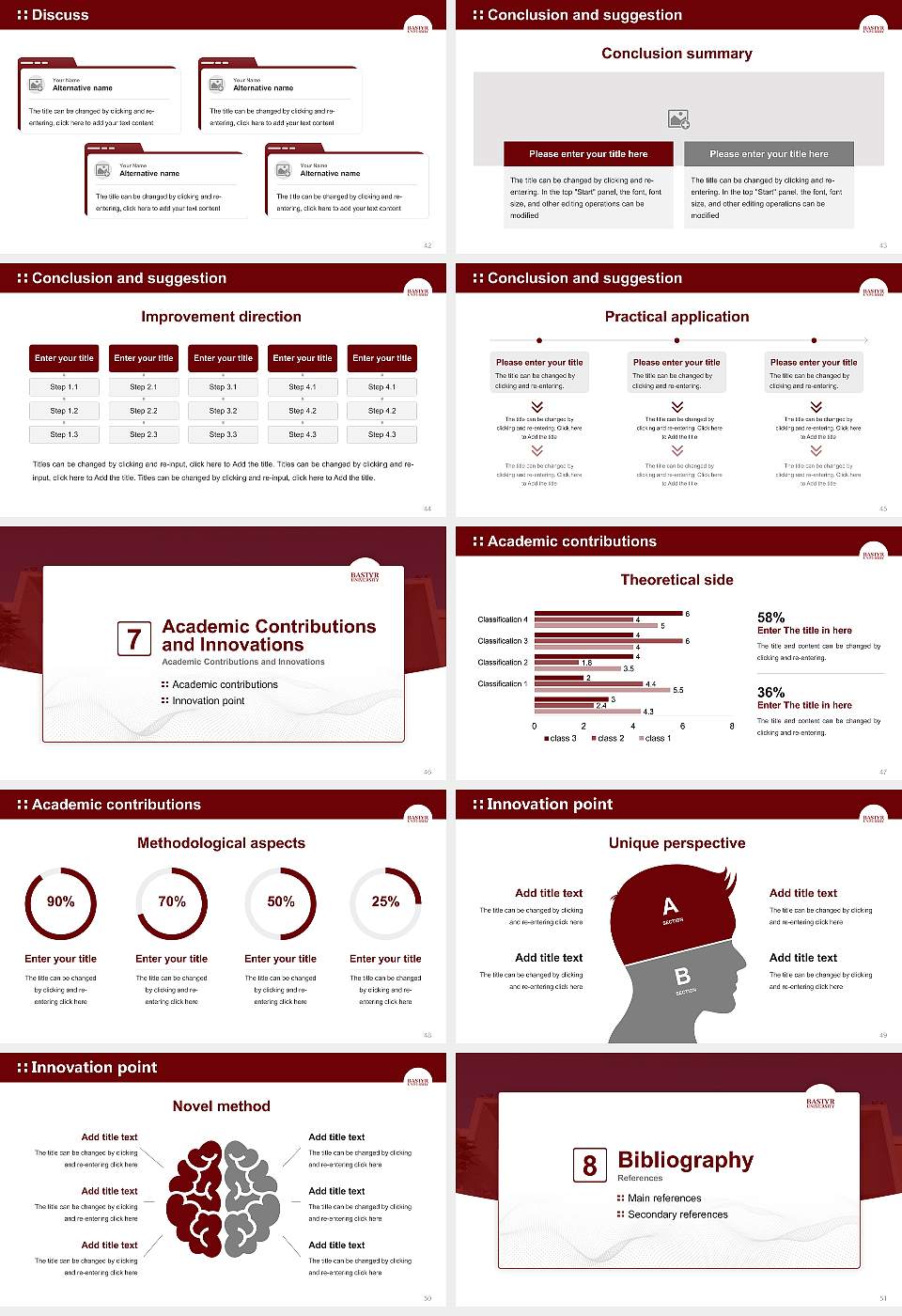 Bastyr University Graduation Thesis Defense PPT Template16:9 ratio PPT effect preview image6