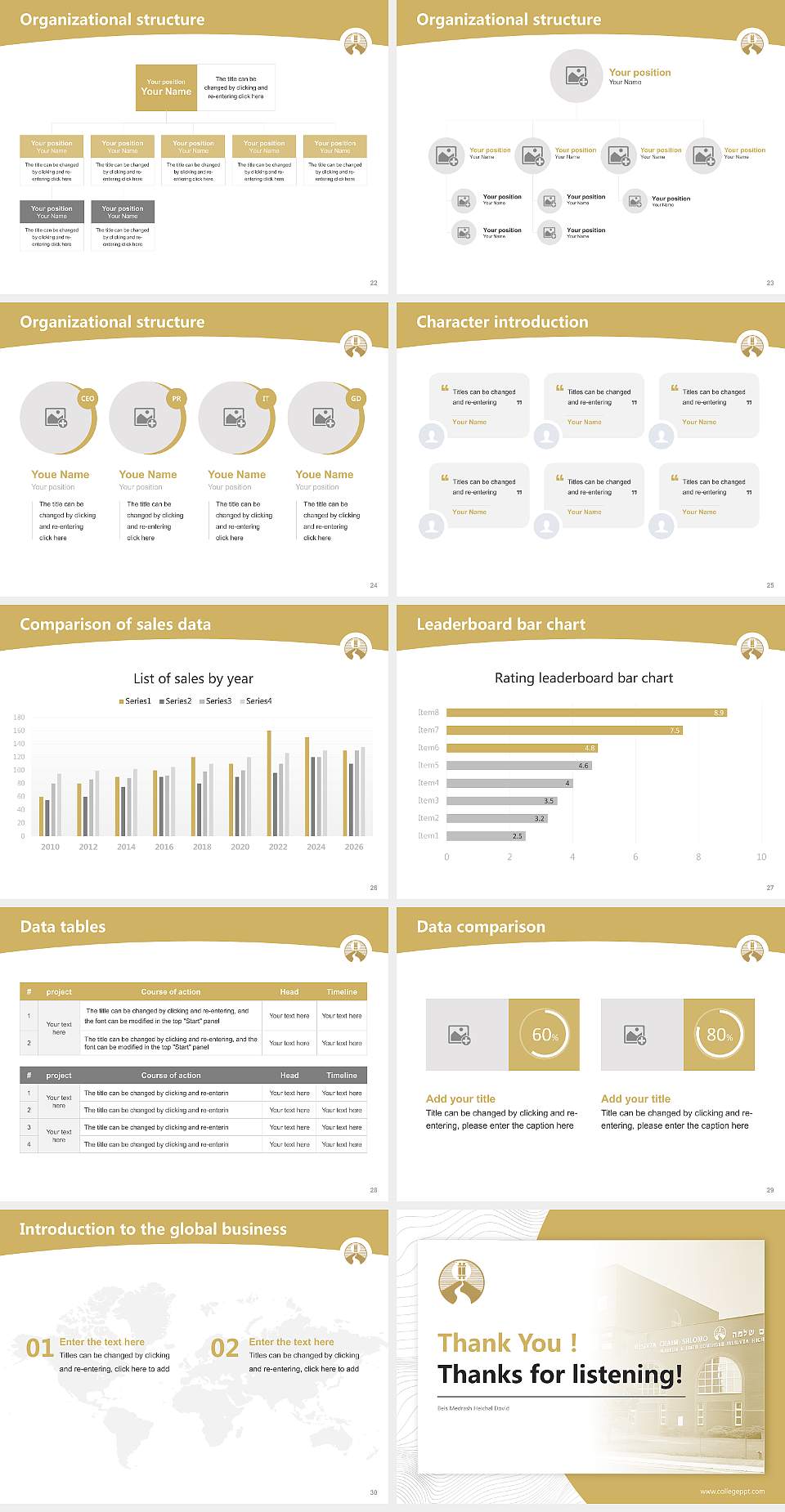 Beis Medrash Heichal Dovid Academic Presentation/Research Findings Report PPT Template4:3 ratio PPT effect preview image4