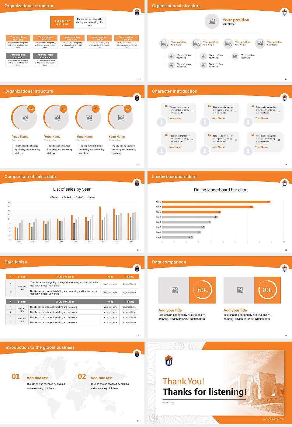 Baker University Academic Presentation/Research Findings Report PPT Template16:9 ratio PPT effect preview image4