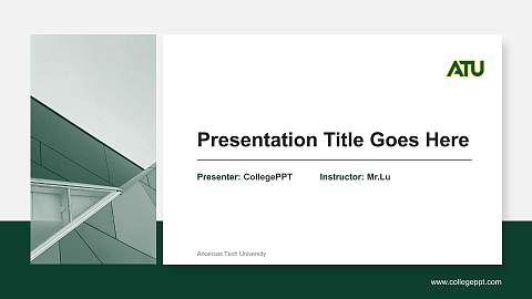 Arkansas Tech University General Purpose PPT Template