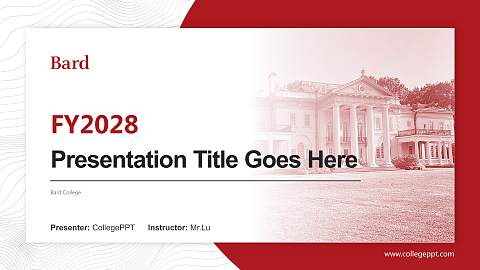 Bard College Academic Presentation/Research Findings Report PPT Template