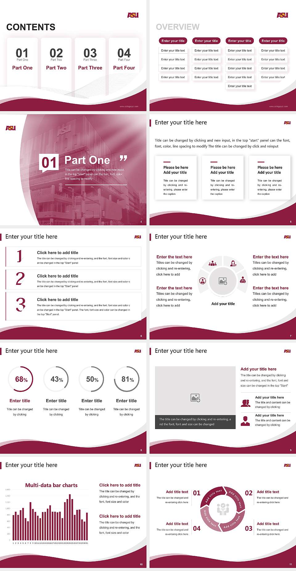 Arizona State University-Downtown Phoenix Lecture Sharing and Networking Event PPT Template4:3 ratio PPT effect preview image2