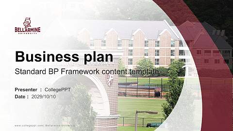 Bellarmine University Competition/Entrepreneurship Contest PPT Template