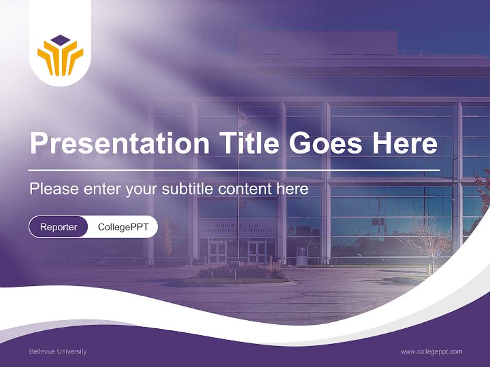 Bellevue University Lecture Sharing and Networking Event PPT Template4:3 ratio PPT effect preview image4