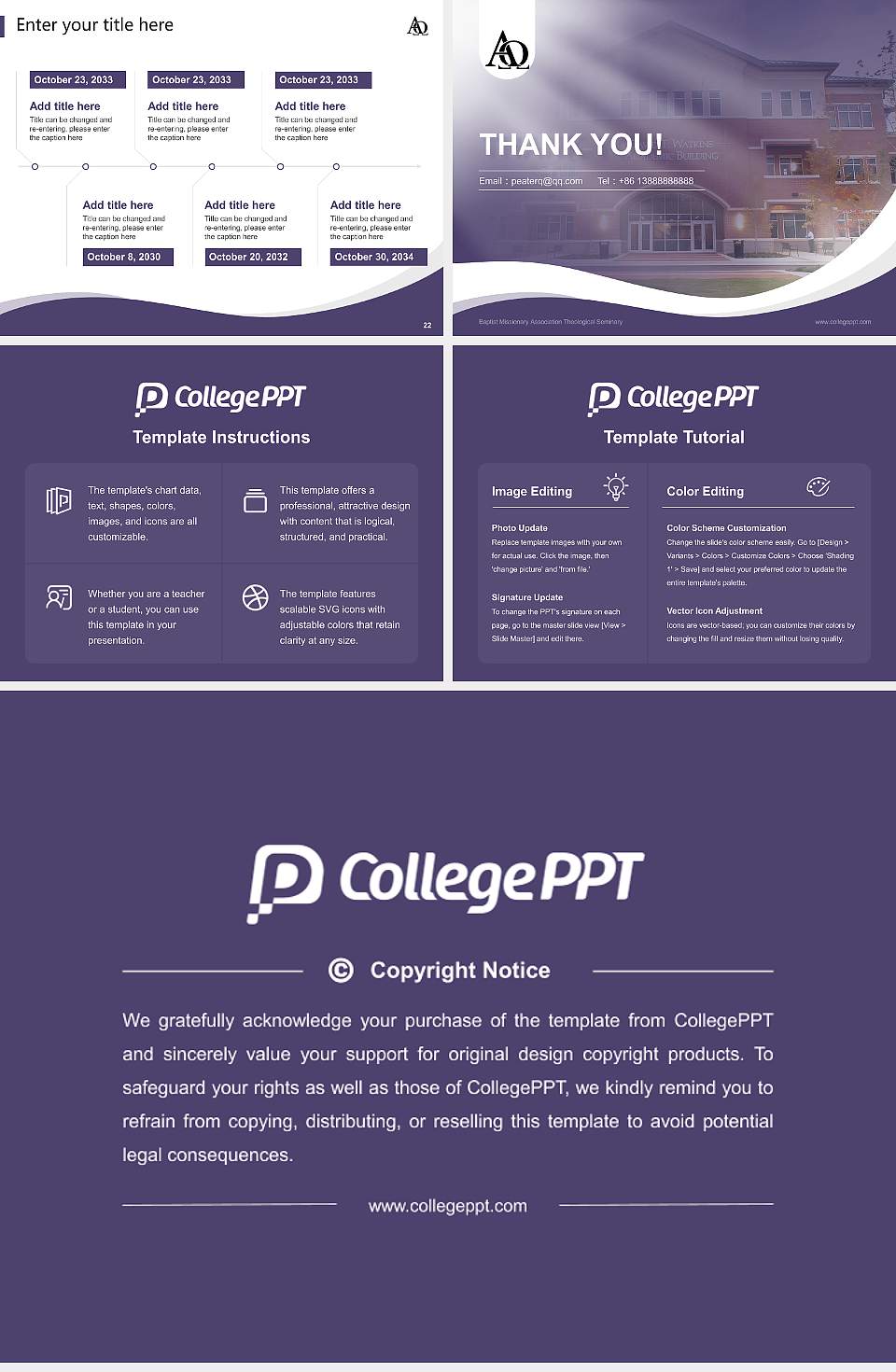 Baptist Missionary Association Theological Seminary Lecture Sharing and Networking Event PPT Template4:3 ratio PPT effect preview image4