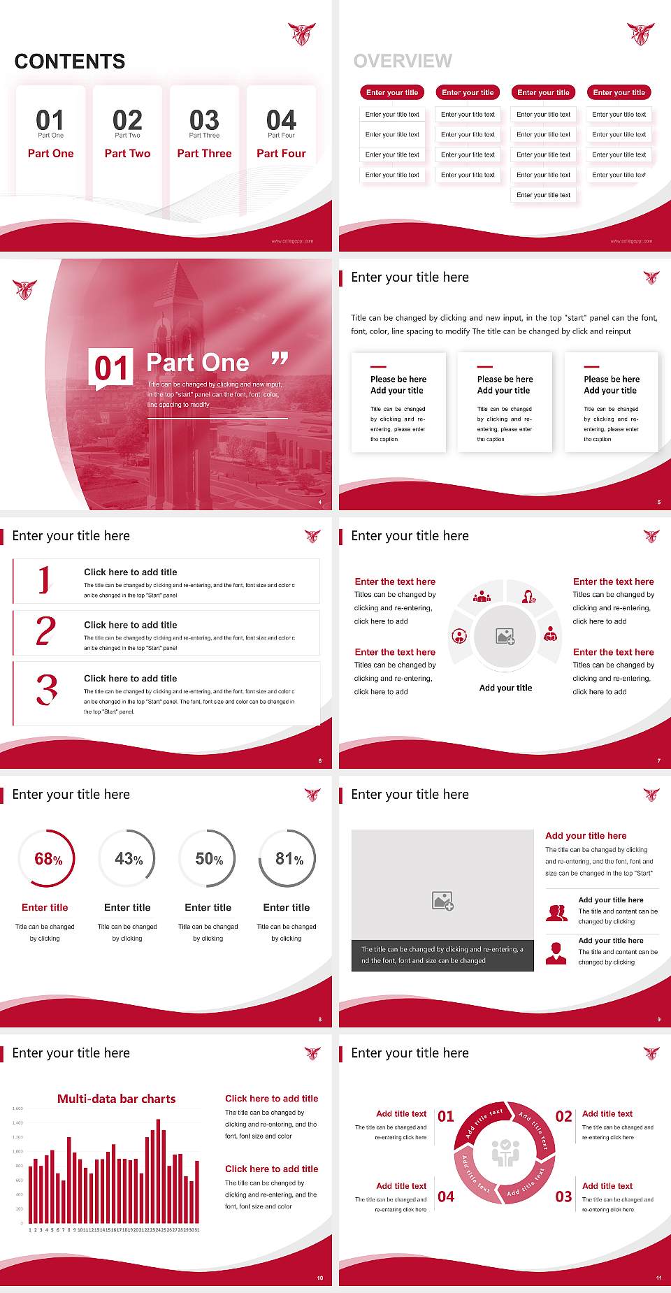 Ball State University Lecture Sharing and Networking Event PPT Template4:3 ratio PPT effect preview image2