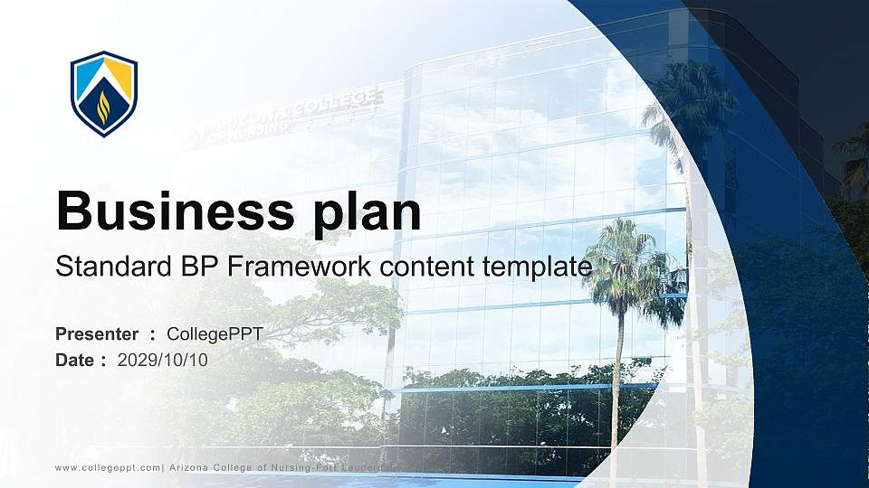 Arizona College of Nursing-Fort Lauderdale Competition/Entrepreneurship Contest PPT Template16:9 ratio PPT effect preview image
