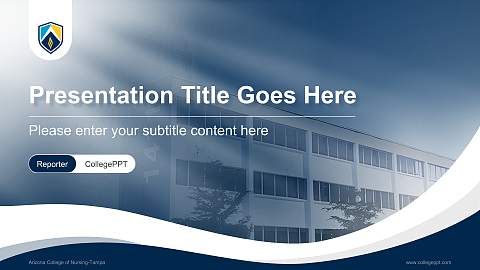 Arizona College of Nursing-Tampa Lecture Sharing and Networking Event PPT Template