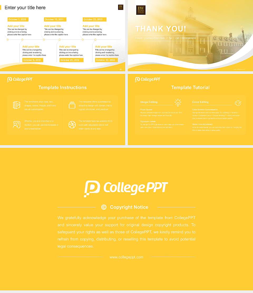 Baldwin Wallace University Lecture Sharing and Networking Event PPT Template16:9 ratio PPT effect preview image4
