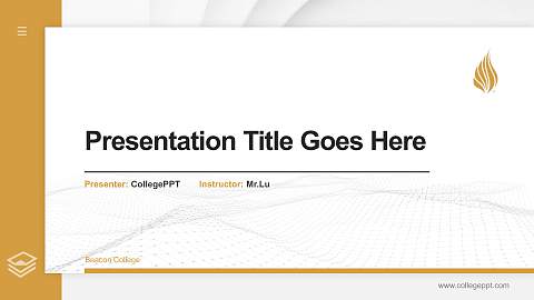 Beacon College Thesis Proposal/Graduation Defense PPT Template