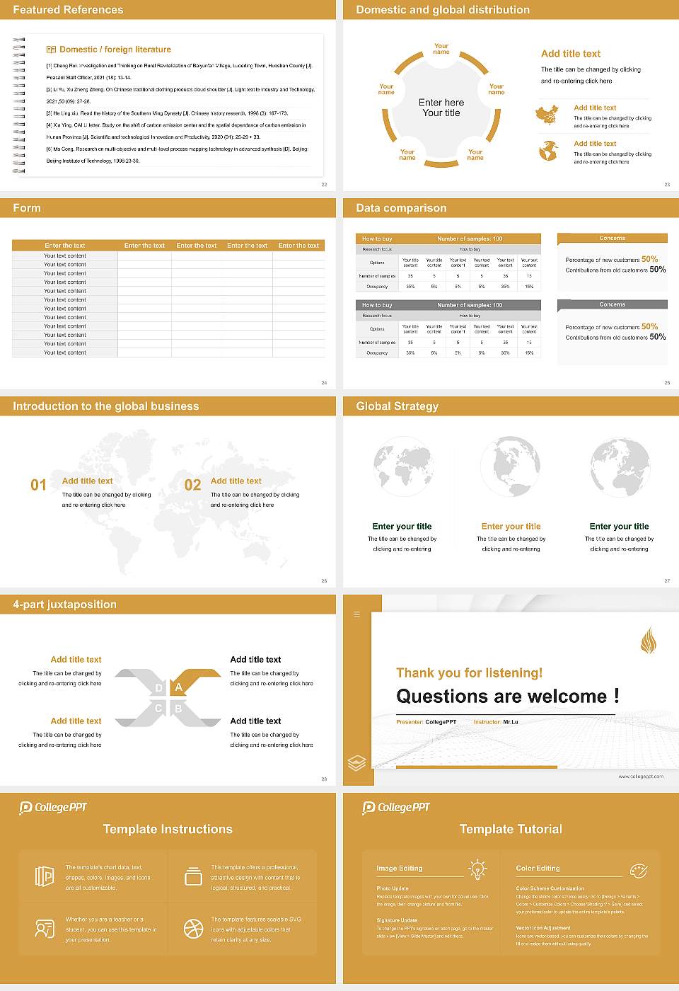Beacon College Thesis Proposal/Graduation Defense PPT Template16:9 ratio PPT effect preview image4