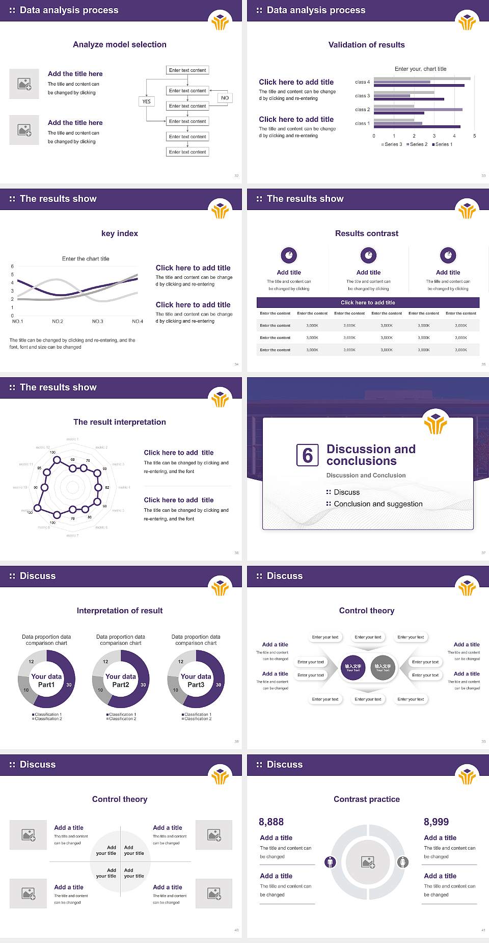 Bellevue University Graduation Thesis Defense PPT Template4:3 ratio PPT effect preview image5