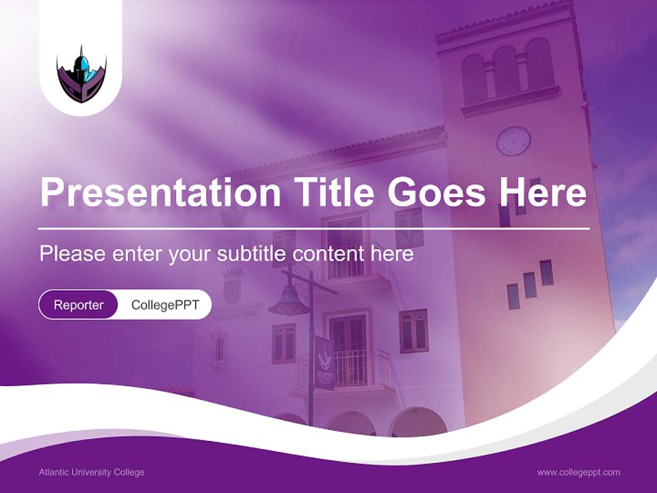 Atlantic University College Lecture Sharing and Networking Event PPT Template4:3 ratio PPT effect preview image4