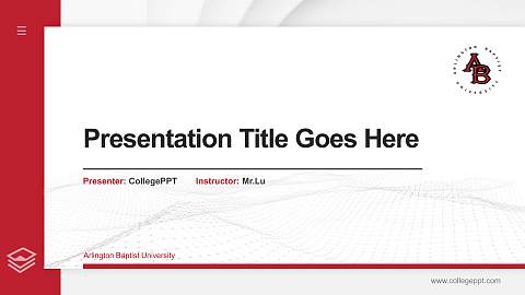 Arlington Baptist University Thesis Proposal/Graduation Defense PPT Template