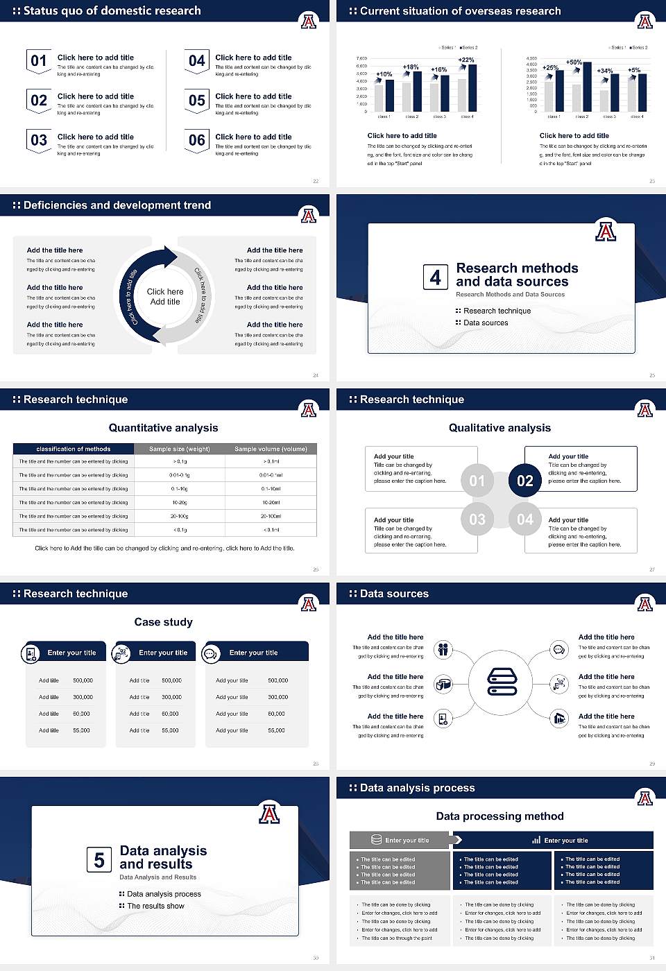 The University of Arizona Global Campus Graduation Thesis Defense PPT Template16:9 ratio PPT effect preview image4