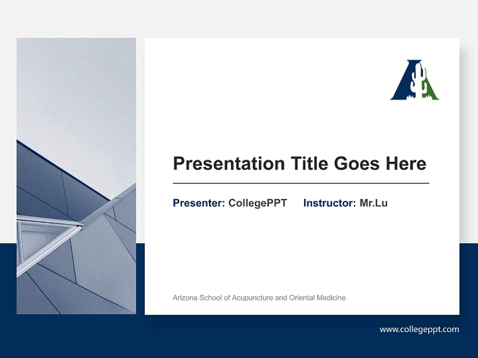 Arizona School of Acupuncture and Oriental Medicine General Purpose PPT Template4:3 ratio PPT effect preview image6