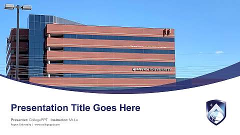 Aspen University Course/Courseware Creation PPT Template