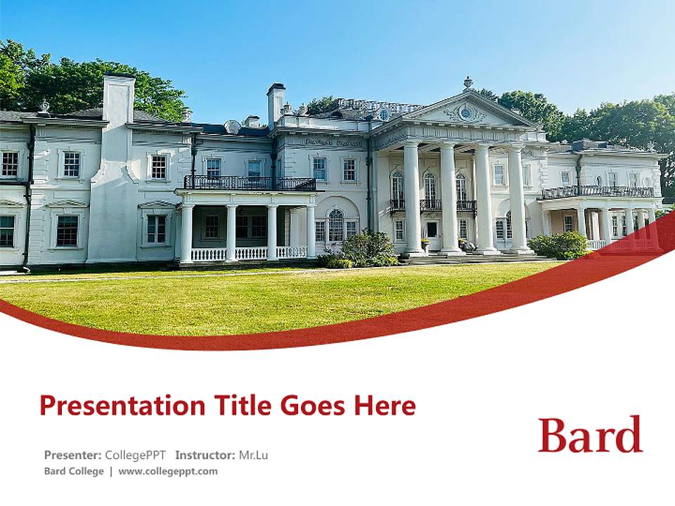 Bard College Course/Courseware Creation PPT Template4:3 ratio PPT effect preview image5