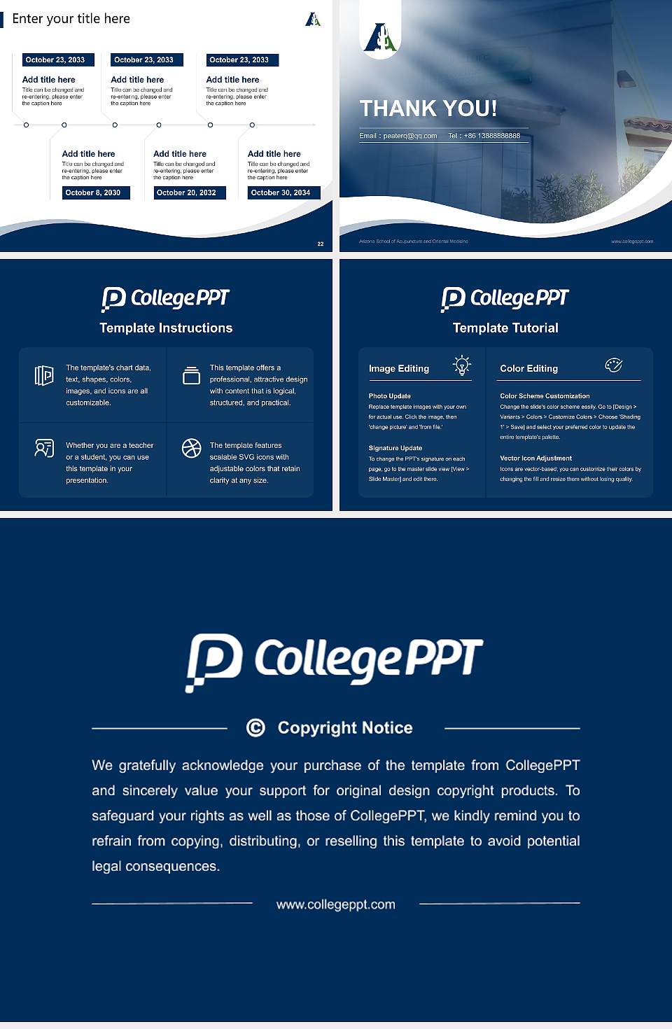 Arizona School of Acupuncture and Oriental Medicine Lecture Sharing and Networking Event PPT Template4:3 ratio PPT effect preview image4