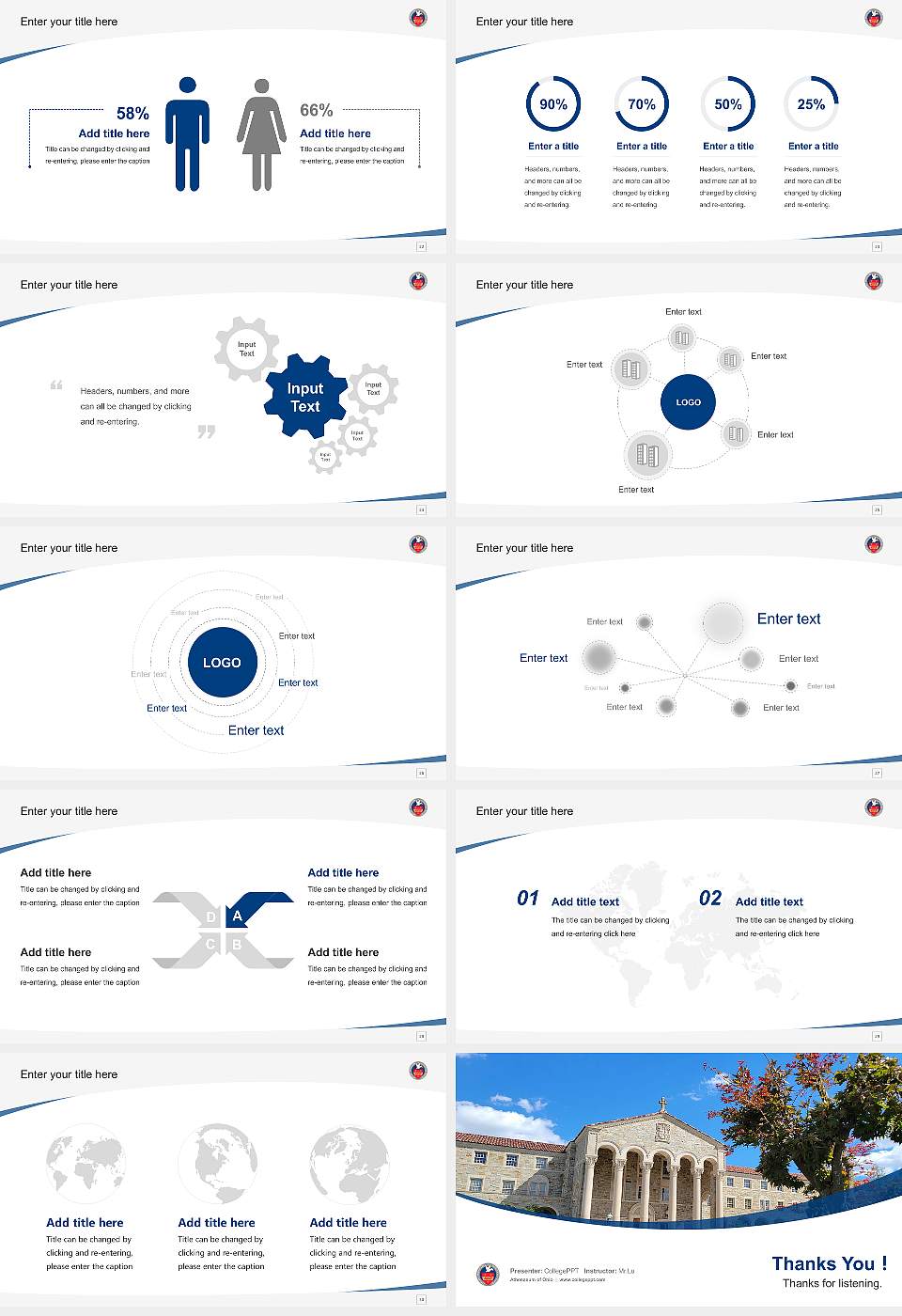 Athenaeum of Ohio Course/Courseware Creation PPT Template16:9 ratio PPT effect preview image4